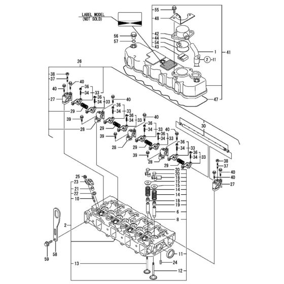 Cylinder Head, Bonnet Assembly