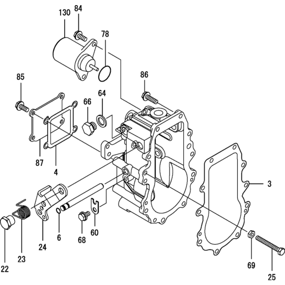 Governor Assembly for Yanmar 4TNV88-BPTB Engine