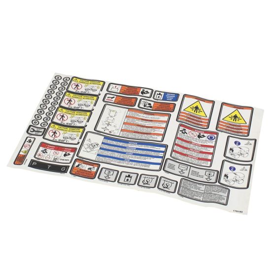 Label Sheet for Wacker VP1038A Compactor - 5000176193