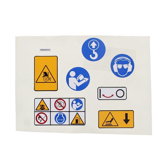 Safety Label for Wacker Neuson WPU1550A Compactor - OEM No. 5000402422