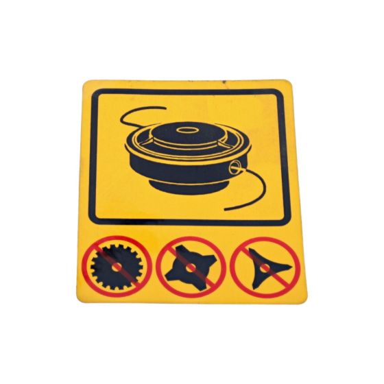 Decal for Husqvarna 225R, 225RD, 225RJ Brushcutters - OEM No. 503 74 29-01