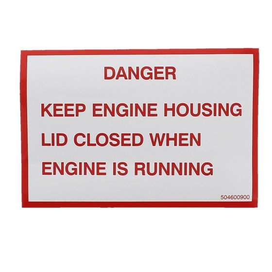 Decal Warning for Winget 100T, 150T, 175T Mixers - 504600900