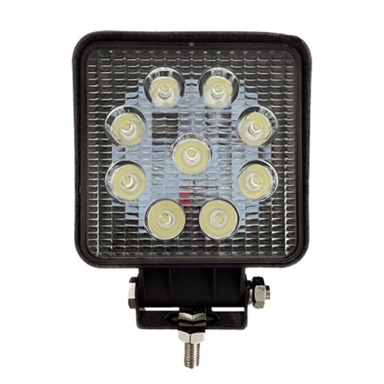 27W Floodlight LED Worklamp (9 X 3W) 1400 Lumen 60 degree suitable for 12/24V