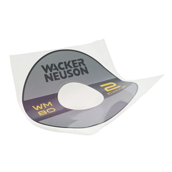 Label WM80 for Wacker BS60-2plus, BS70-2, Trench Rammers - 5100031704