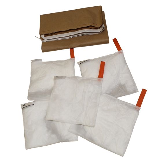 Polymer 5 Pillow Refil Pack c/w Disposable Bag