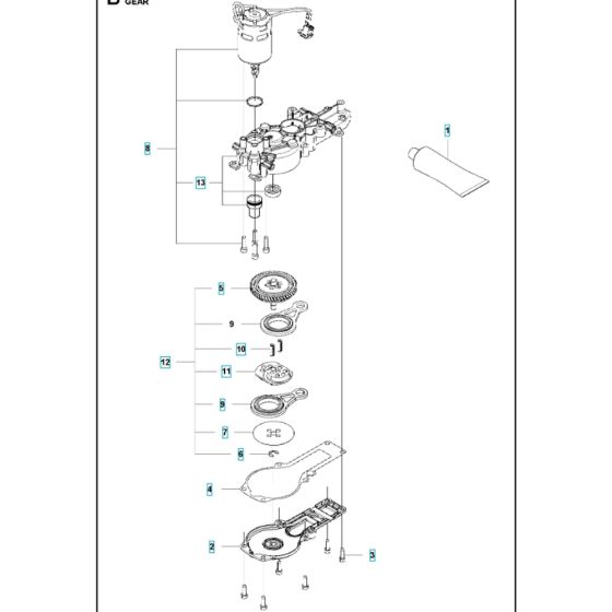 Gears for Husqvarna 520iHD60
