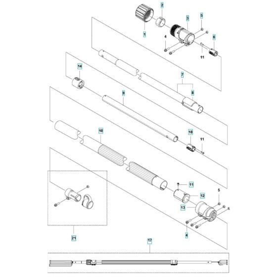 Tube for Husqvarna 520iHT4