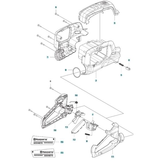 Housing for Husqvarna 522iHD75