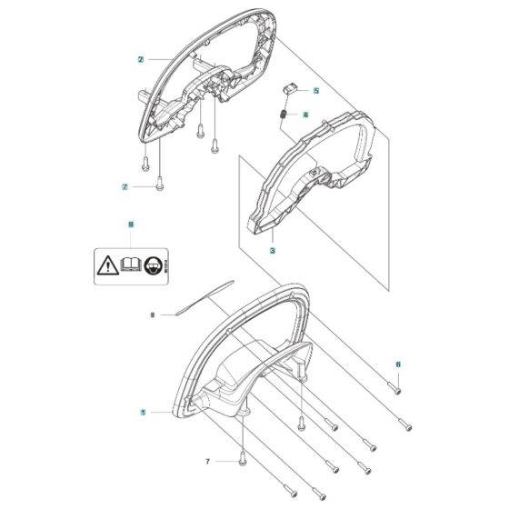 Handle for Husqvarna 522iHDR60
