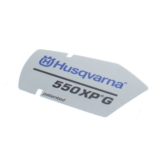 Label for Husqvarna 550XP Chainsaw - Genuine Part - 523 08 32-04