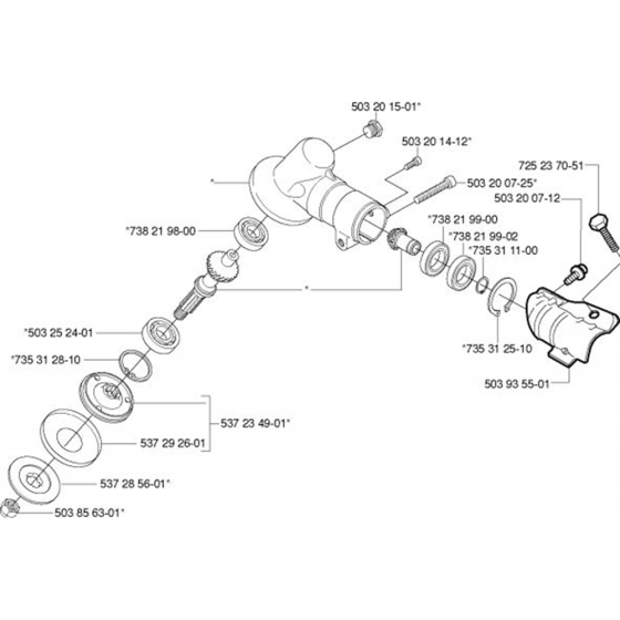 Bevel Gear for Husqvarna 524 LK Trimmer/ Edgers