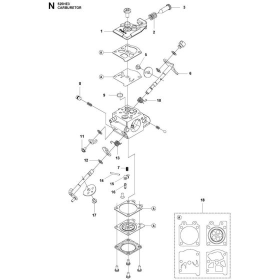 Carburettor Assembly for Husqvarna