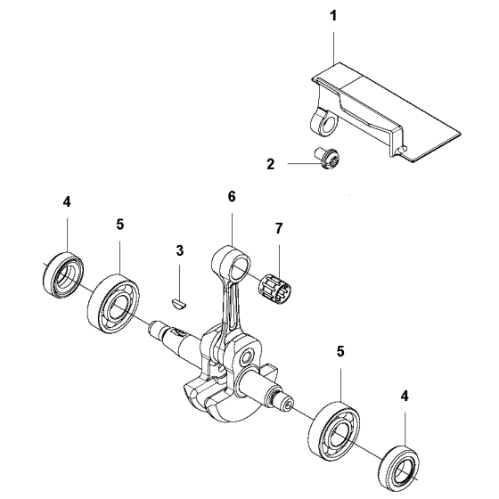 Crankshaft Assembly for Husqvarna 525 HF3S Hedge Trimmers