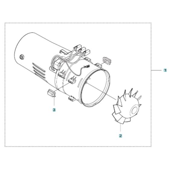 Fan for Husqvarna 525iB