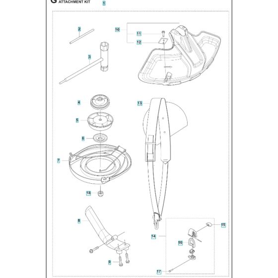 Husqvarna 525iLST Attachments