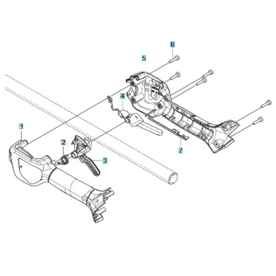 Handle Assembly for Husqvarna 525iLST