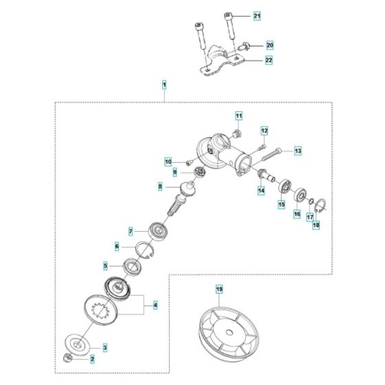 Bevel Gear Assembly for Husqvarna