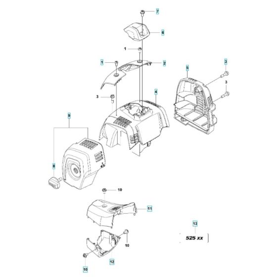 Cover Assembly for Husqvarna 525