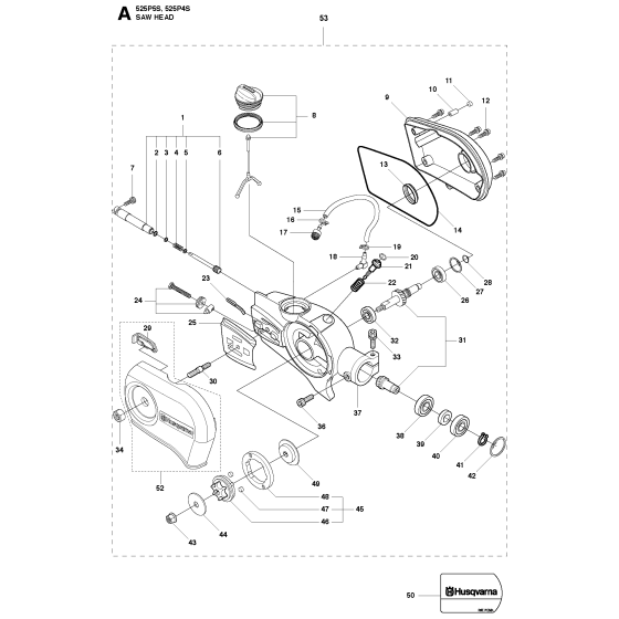 Saw Head Assembly for Husqvarna 525P5S Pole Pruners