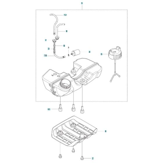 Fuel Tank Assembly for 525RX