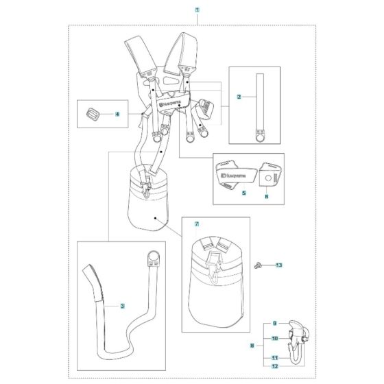 Harness Assembly for 525RX
