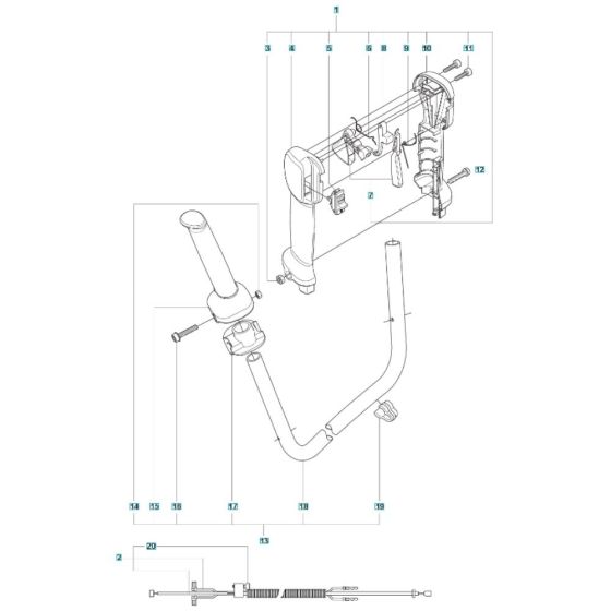 Throttle Assembly for Husqvarna