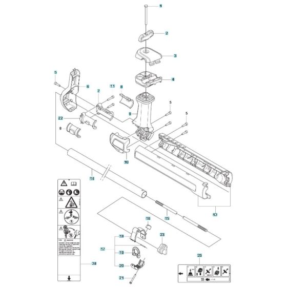 Shaft Assembly for Husqvarna 525RXT