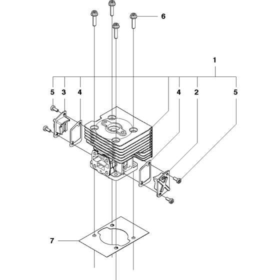 Cylinder Assembly for Husqvarna 530BT Leaf Blower