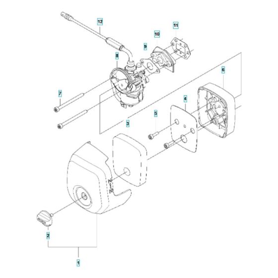 Air Filter Assembly for Husqvarna