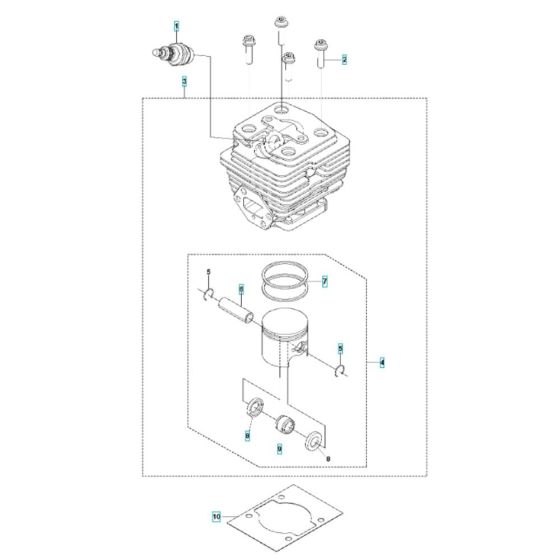 Cylinder Assembly for Husqvarna