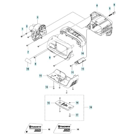 Housing for Husqvarna 535iFR