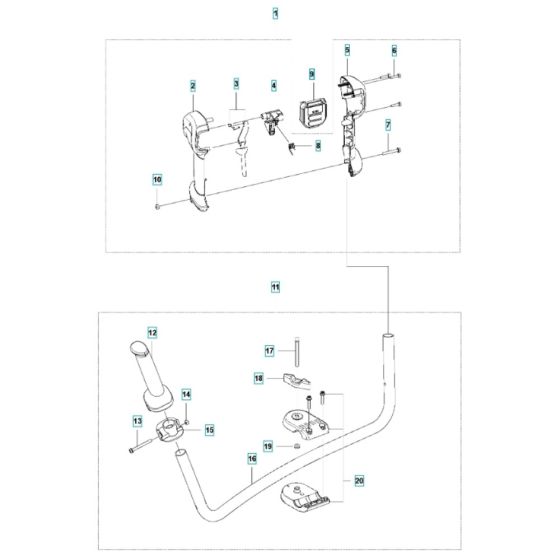 Handle for Husqvarna 535iFR BT