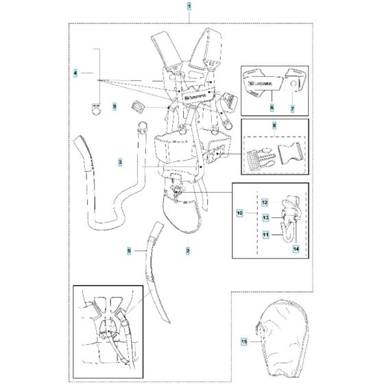 Harness for Husqvarna 535iRX