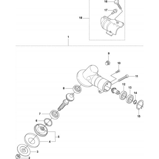 Bevel Gear for Husqvarna 535 LK Trimmer/ Edgers