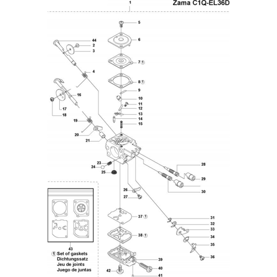 Carburetor-1 for Husqvarna 535 LK Trimmer/ Edgers