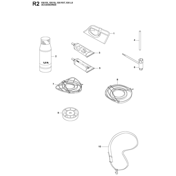 Accessories-2 Assembly For Husqvarna 535RJ Brushcutters