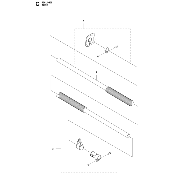 Tube Assembly for Husqvarna 536LIHE3 Hedge Trimmers