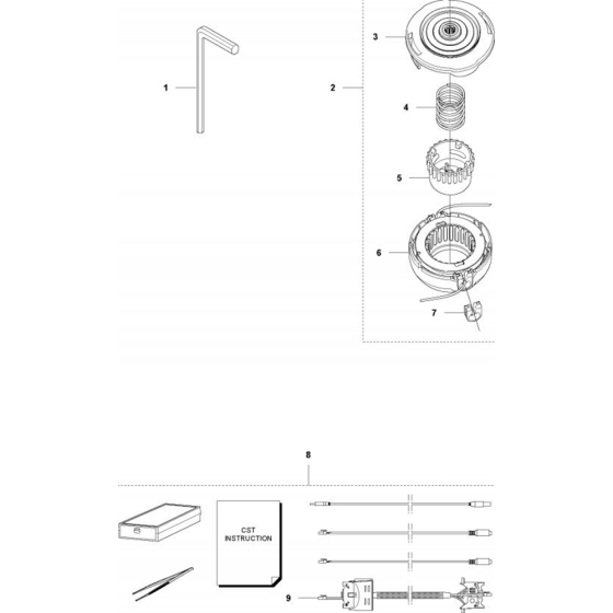 Acessories  for Husqvarna 536 LiLX Trimmer/ Edgers