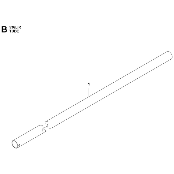 Tube Assembly For Husqvarna 536LiR Brushcutters