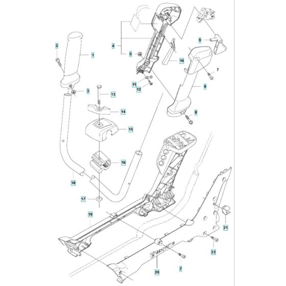 Handle for Husqvarna 536LiRX