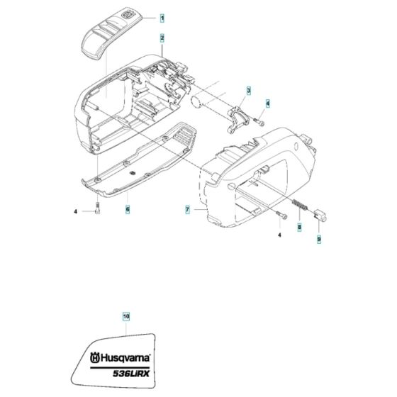 Housing for Husqvarna 536LiRX