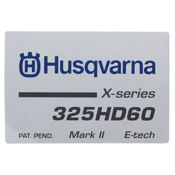 Decal for Husqvarna 325HD60 Hedgetrimmer - 537 35 34-20