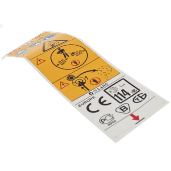 Decal for Husqvarna 240F, 240R Brushcutters - OEM No. 537 29 47-06