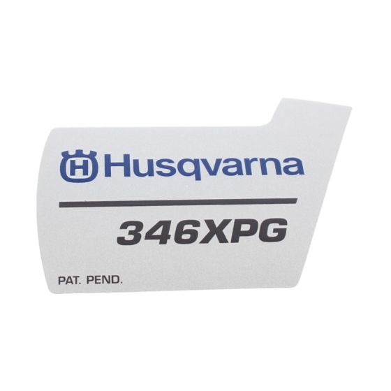 Decal for Husqvarna 346XPG Chainsaw - OEM No. 537 37 05-06