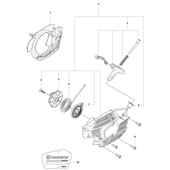 Starter Assembly for Husqvarna