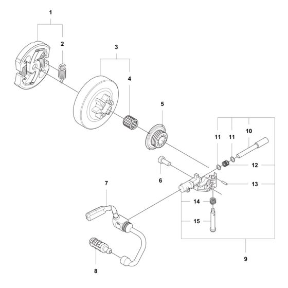 Clutch, Oil Pump Assembly