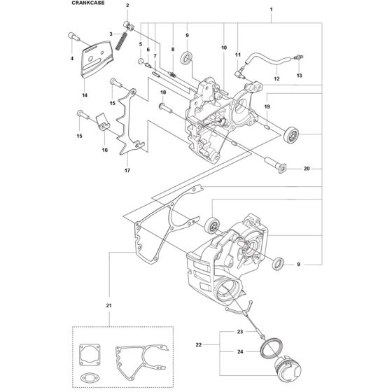 Crankcase Assembly for 540XP