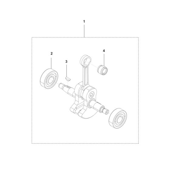 Crankshaft for Husqvarna 541EA