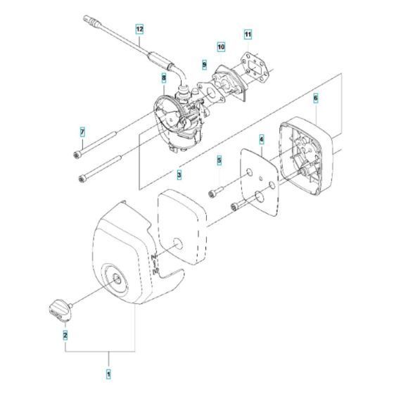 Air Filter Assembly for Husqvarna