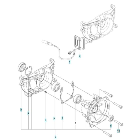 Crankcase Assembly for Husqvarna